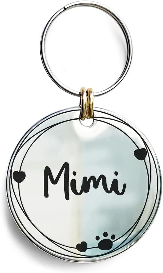 Cat Dog ID Tags Personalized 9 Corolla Styles Flower Wreath to Choose for Large Pets Collar Accessories 316L Stainless Steel Engraved Custom on Both Side