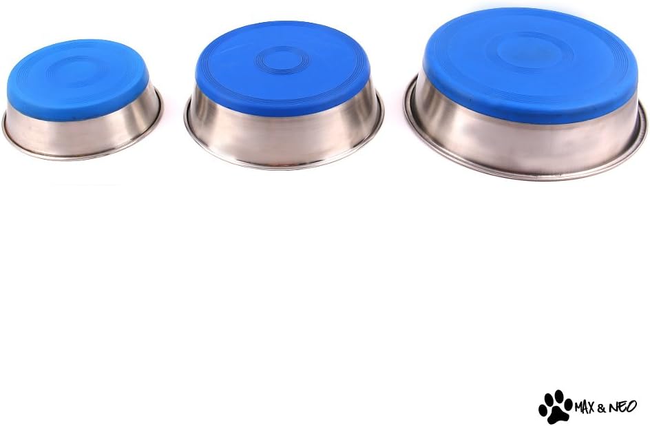 Case Pack of Stainless Steel Heavy Non-Skid Dog Bowls