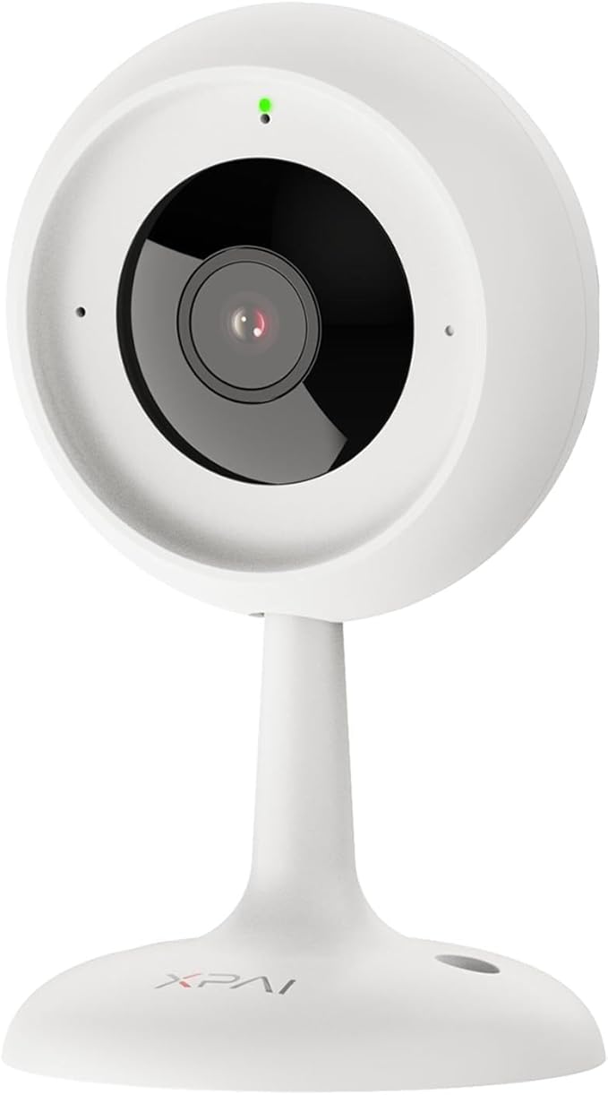 Indoor Camera for Home, 3MP Indoor Camera no Subscription Baby Monitor for Google TV Display, No Monthly Fee, 2-Way Audio, Night Vision,Human Motion Pet Detection with Free 64GB Card