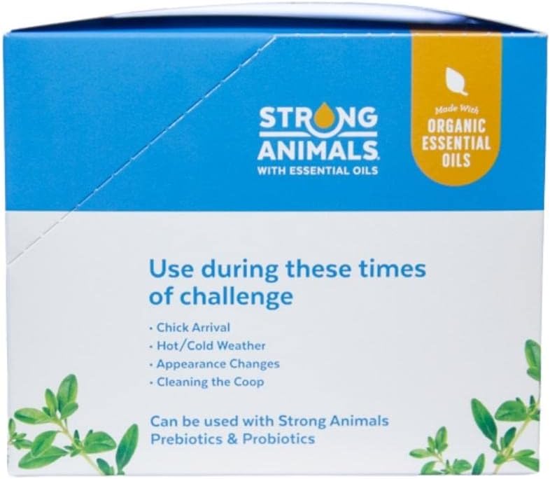 Electrolytes & Vitamins Rehydration for Backyard Flocks containing Thyme Essential Oils (30 Servings)