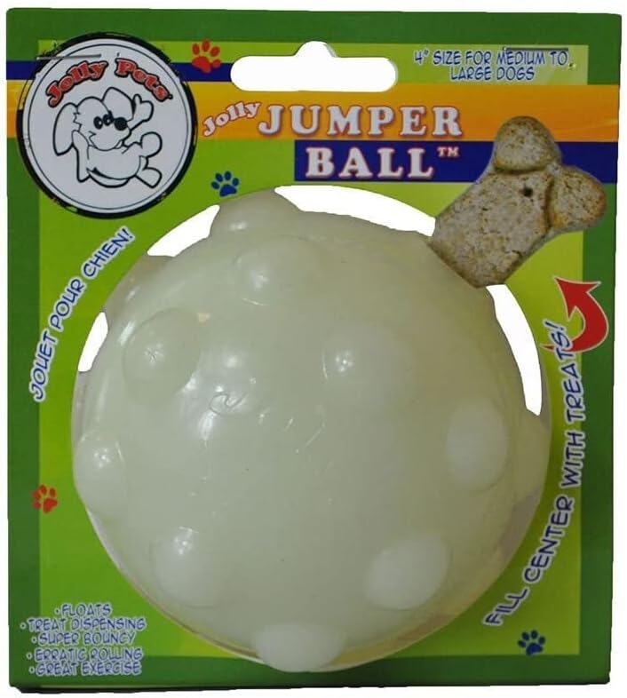 Jolly Pets Orange Jolly Jumper Ball Dog Toy 3 in