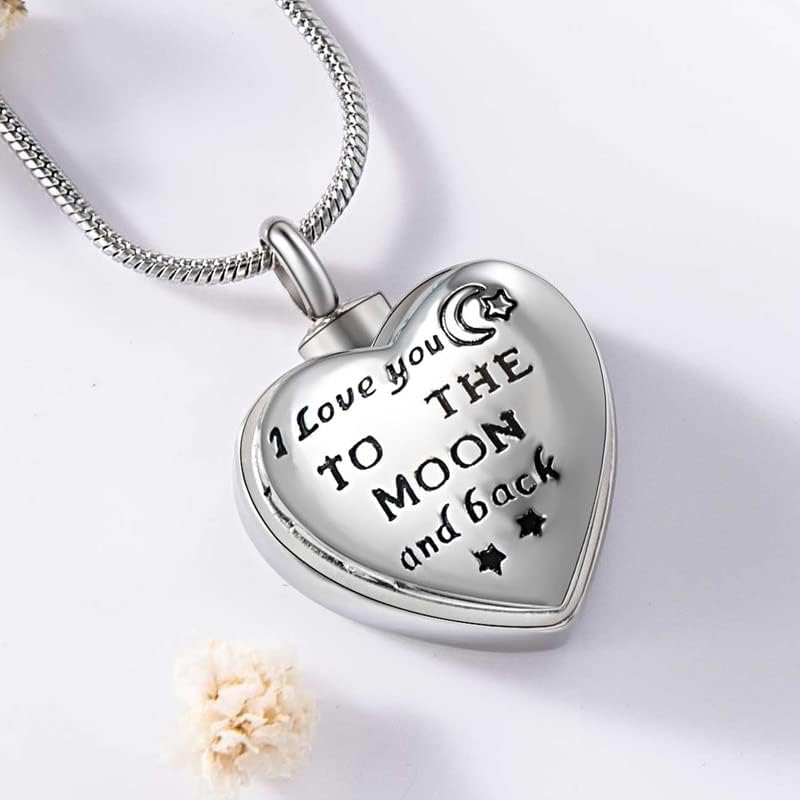 Farfume Personalized Pet Urn Necklace for Dog Cat Ashes Cremation Pet Memorial Customized Photo Text Engraving Pendant Keepsake Funeral Jewelry