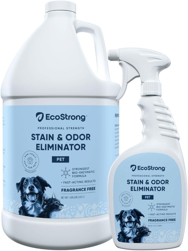 Pet Stain and Odor Remover - Cat Urine Enzyme Cleaner, Urine Destroyer for Dogs, Pet Urine Enzyme Cleaner [All New Fragrance Free] - 160oz Bundle