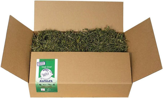 Grandpa's Best Alfalfa Hay for Rabbits, Guinea Pigs, Chinchillas, Hamsters & Gerbils, 10lb Loose Boxed
