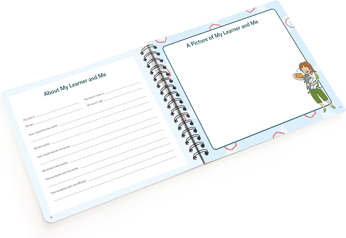 FluentPet Junior Teacher Science Kit with Workbook Cat & Dog Training Buttons for Communication - Talking Button Gift Set