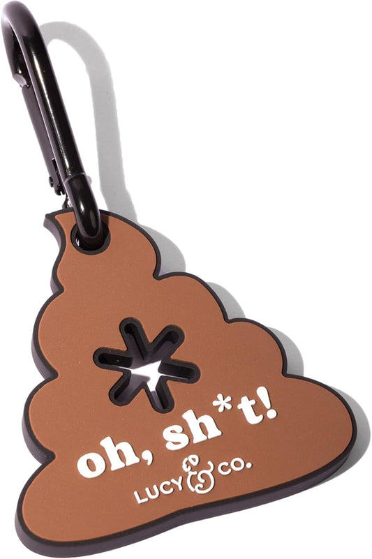 Lucy & Co Poop Clip for Pups – Hands-Free Dog Waste Bag Holder – Silicone Doggy Leash Accessories, Pooper Scooper Essentials for Walking in the City, Hiking at the Park & More