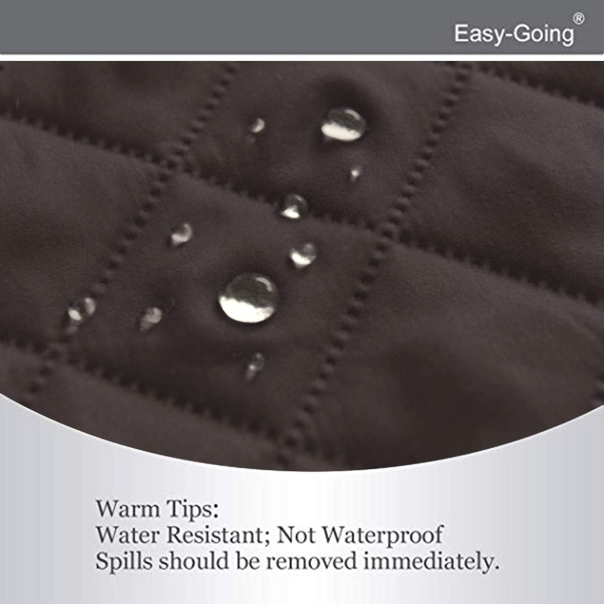 Easy-Going Reversible Couch Cover for 3 Cushion Couch Sofa Cover for Dogs Water Resistant Furniture Protector Cover with Foam Sticks Elastic Straps for Pet Cat (Sofa, Chocolate/Ivory)