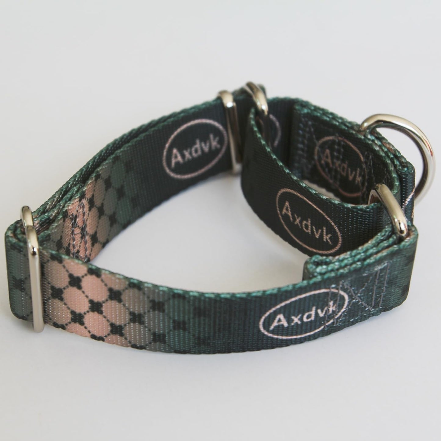 Martingale Dog Collar Colorful Gradient Fashionable - Anti-Escape Soft Durable Pets Collar for Walking Training Outdoor Daily Use -Large, Forest Warrior