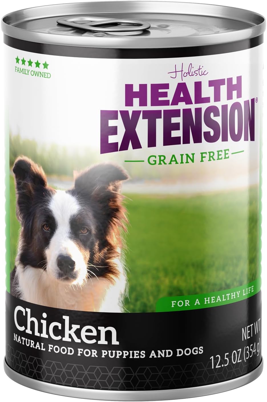 Health Extension 95% Chicken Entrée Wet Dog Food Grain-Free, 12.5 oz – Protein-Rich Recipe, Hydration Support, Ideal for Sensitive Stomachs (Case of 12 Cans)