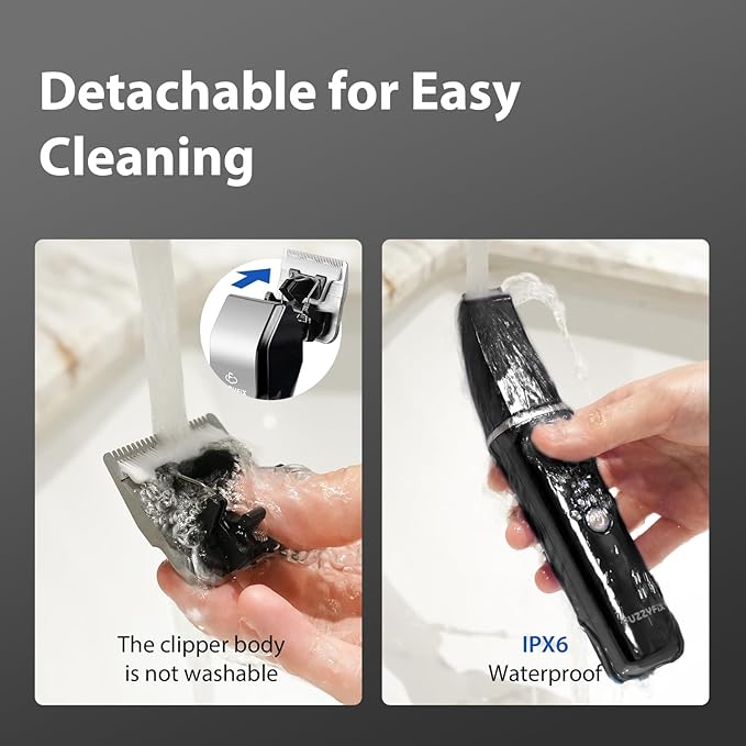 Dog Grooming Kit, Dog Clippers for Grooming for Thick Curly Coats, Professional Pet Hair Shaver Paw Trimmer Cordless Rechargeable Low Noise for Dogs Cats Animals Face Ear