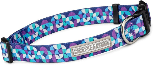 Lucky Love Dog - Adjustable Dog Collar with Easy Click Buckle for Small to Large Dogs, Durable, & Comfortable for Male & Female Dogs, Pet Collar for Puppies & Adult Ones - Jasper, Medium