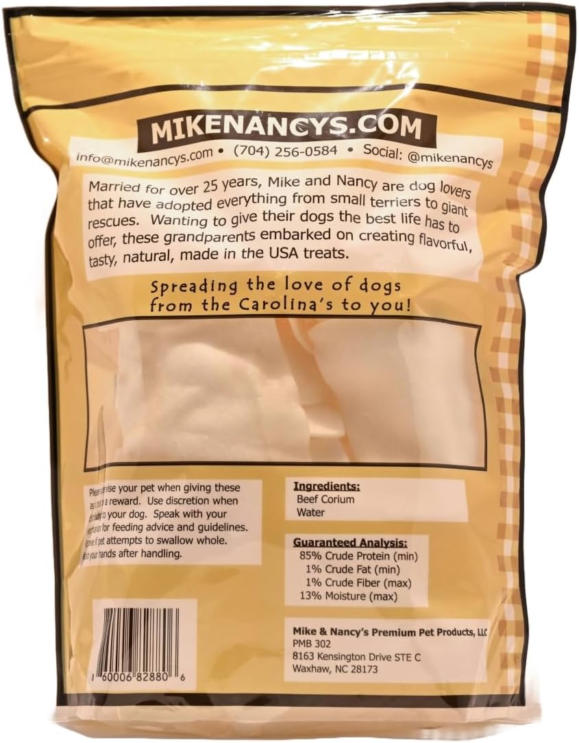 Mike & Nancy's Gourmet Pet Treats Classic Comfort Beef Chew Chips, 85% Protein Dog Treats, 16 oz, USA Made