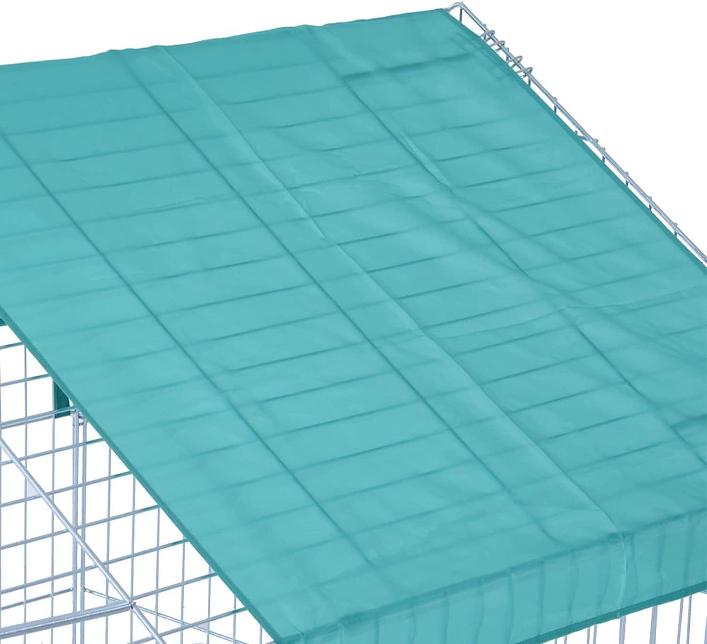 71" x 30" NO Rust Stainless Galvanized Steel Foldable Outdoor Indoor Chicken Coop Run Metal Pet Hutch Enclosure Small Animal Playpen Waterproof Cover for Rabbits Chickens