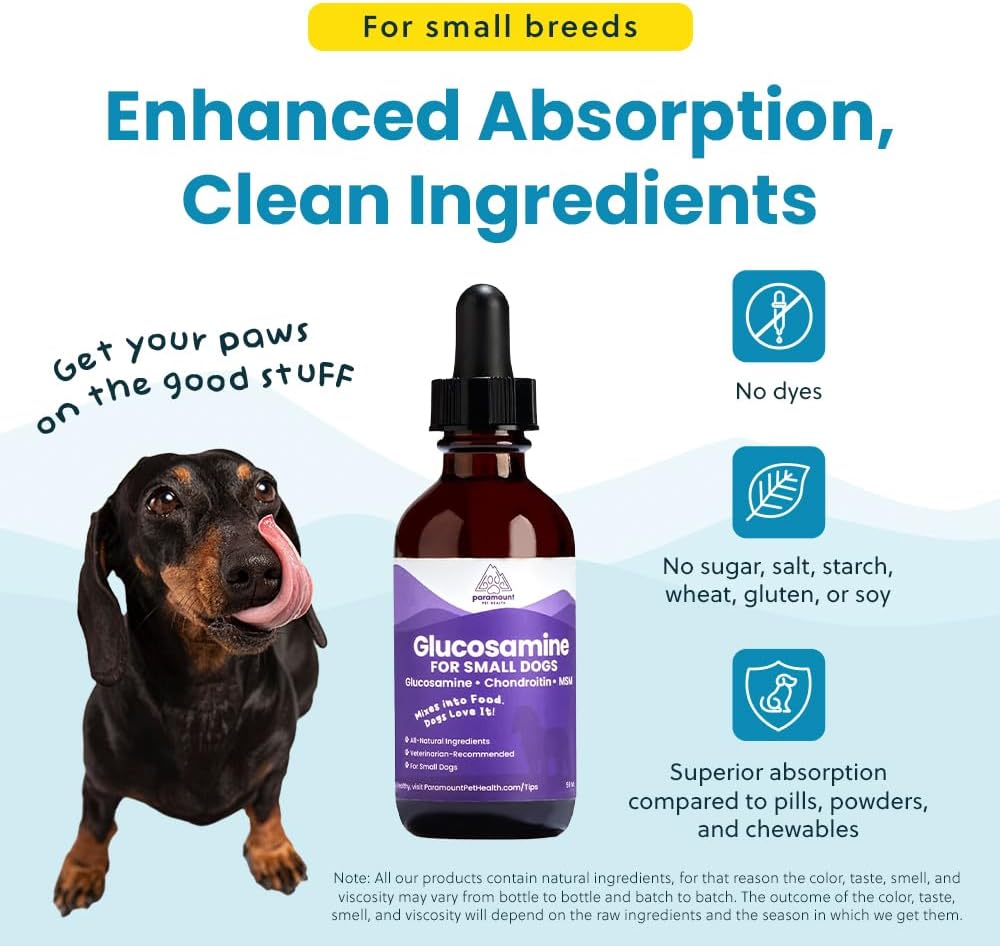 Paramount Pet Health Joint & Heart Wellness Bundle for Small Dogs: Liquid Glucosamine + Wild Alaskan Salmon Oil