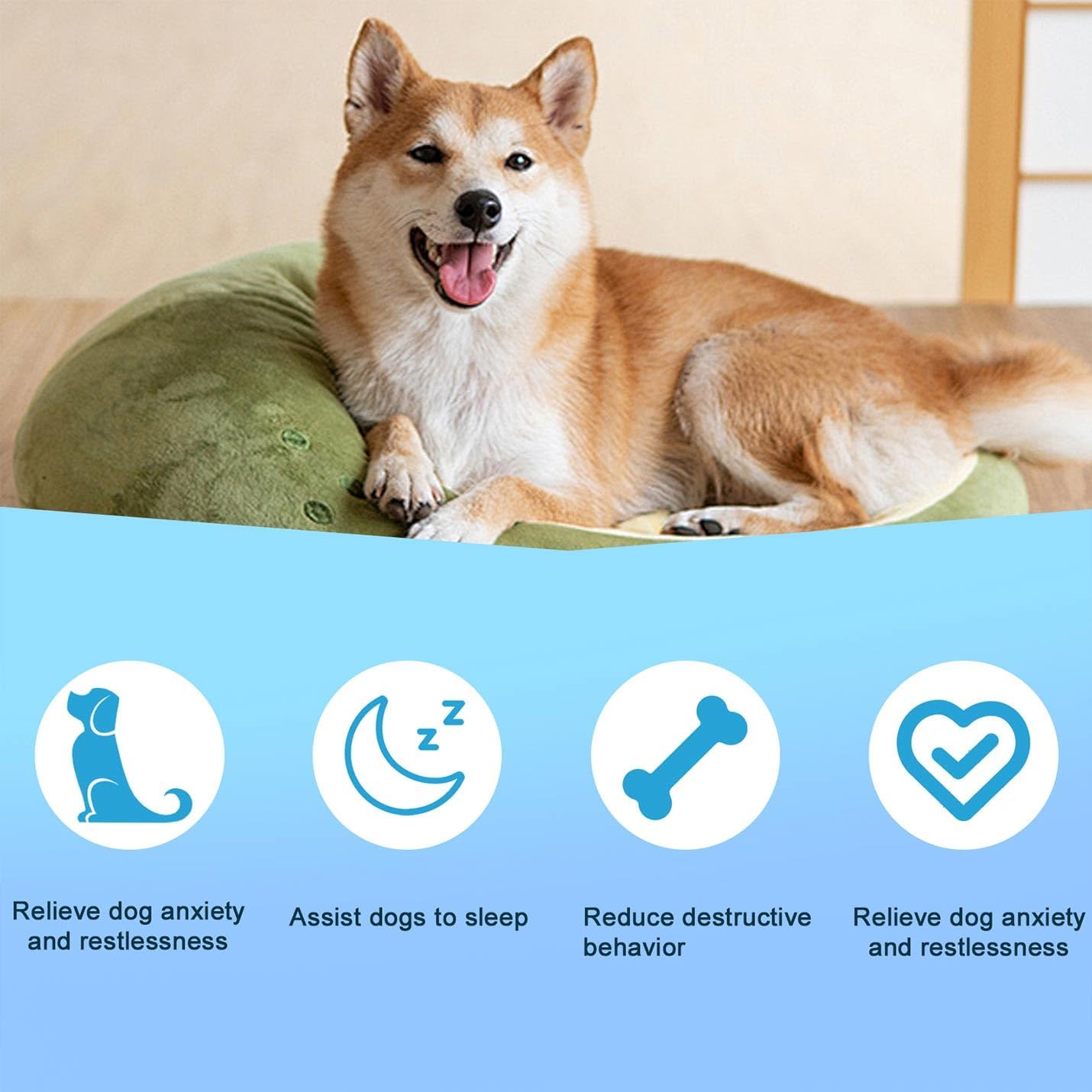 Dogs Calming Treats Chews - Anxiety Relief Chews, Separation Anxiety and Stress Relief for Dogs, Sleep Calming Aid - Health & Wellness Supplements for Dog Puppy, 200 Count (Duck)