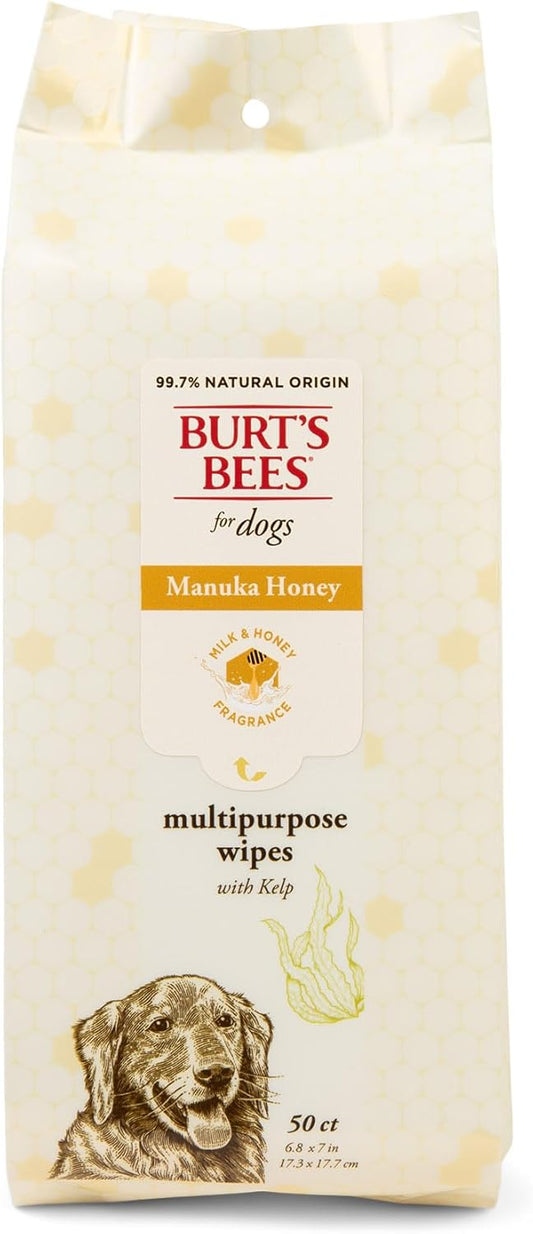 Burt’s Bees Manuka Honey Multipurpose Wipes with Kelp, 50 Count