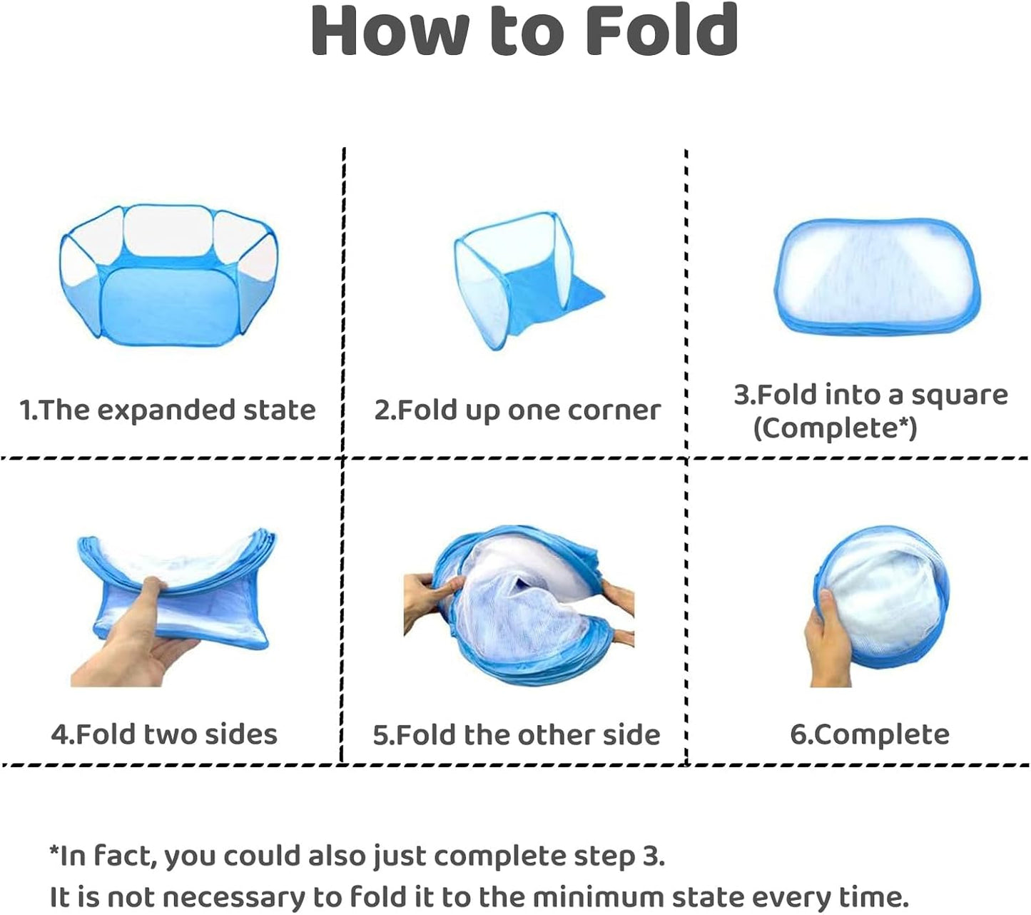 Amakunft Small Animals C&C Cage Tent, Breathable & Transparent Pet Playpen Pop Open Outdoor/Indoor Exercise Fence, Portable Yard Fence for Guinea Pig, Rabbits, Hamster, Chinchillas and Hedgehogs