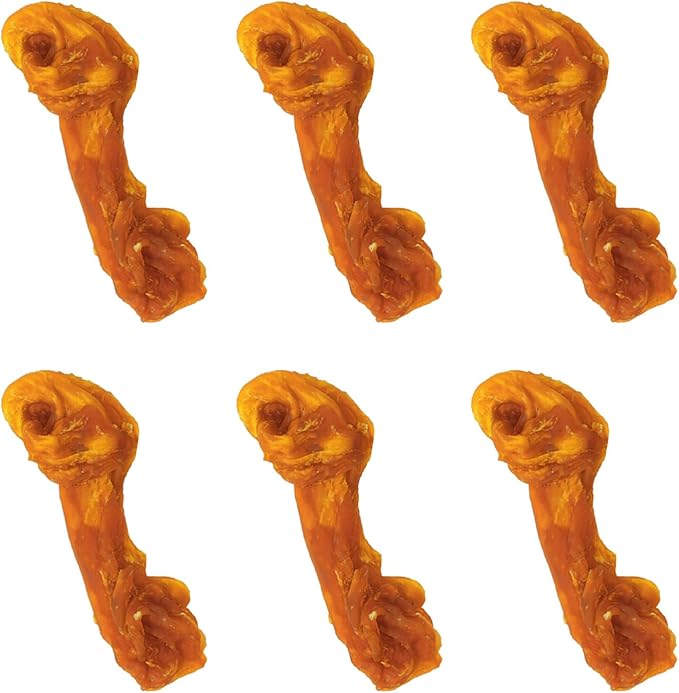 Turkey Dog Treats – Long Lasting Chew Sticks with Beef Tendon, Healthy Bones for Small Dogs (13g/Stick, 6 Counts)