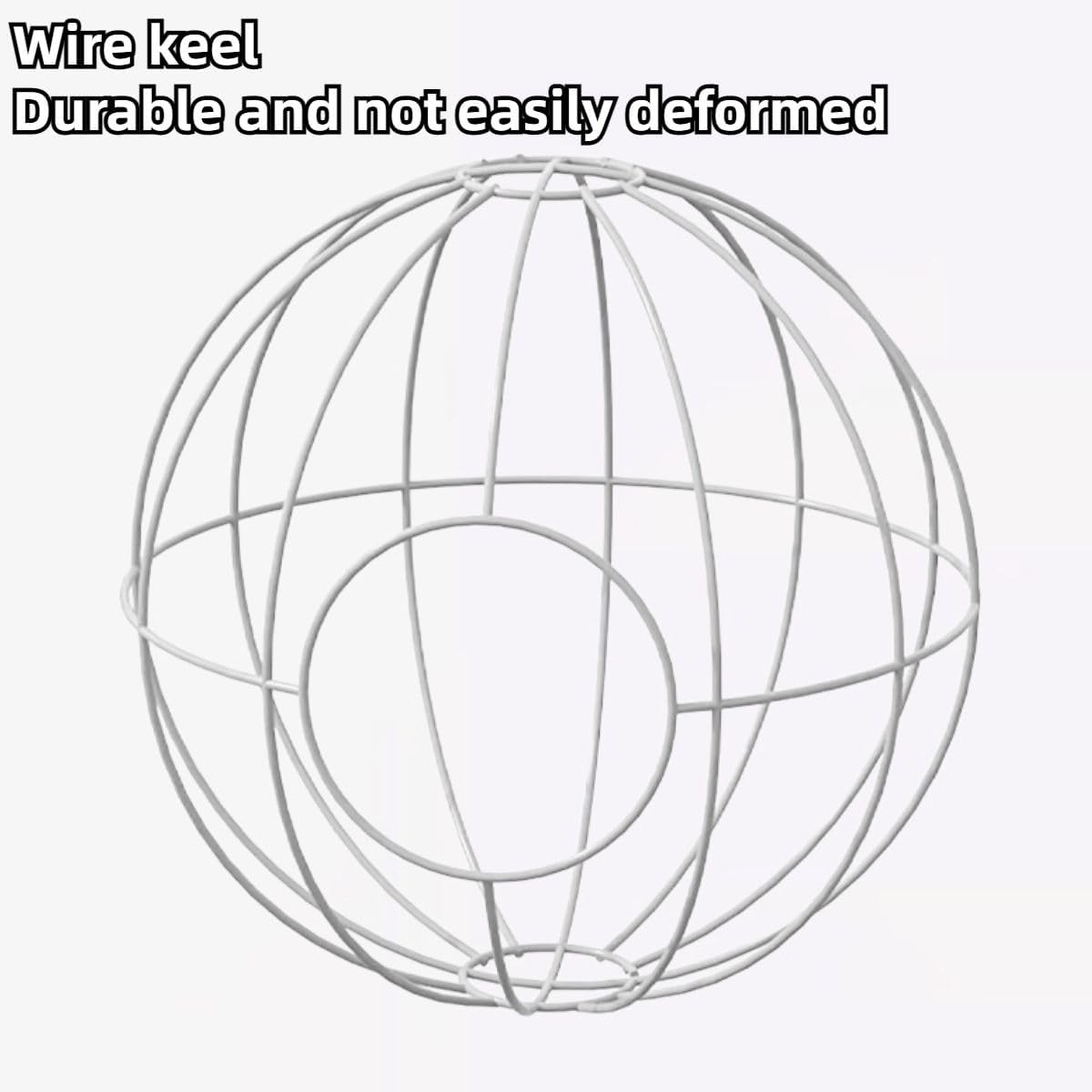 Sugar Glider Woven Spherical Nest for All Seasons Small Animal Bed Nest Hanging Hammock Bed Comfortable Fit Squirrel Sugar Glider Gerbil Rat Hamster Bird Parrot (White)