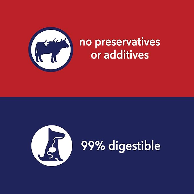 Pet Factory 100% Made in USA Beefhide 7" Rolls Dog Chew Treats - Natural Flavor, 4 Count/1 Pack