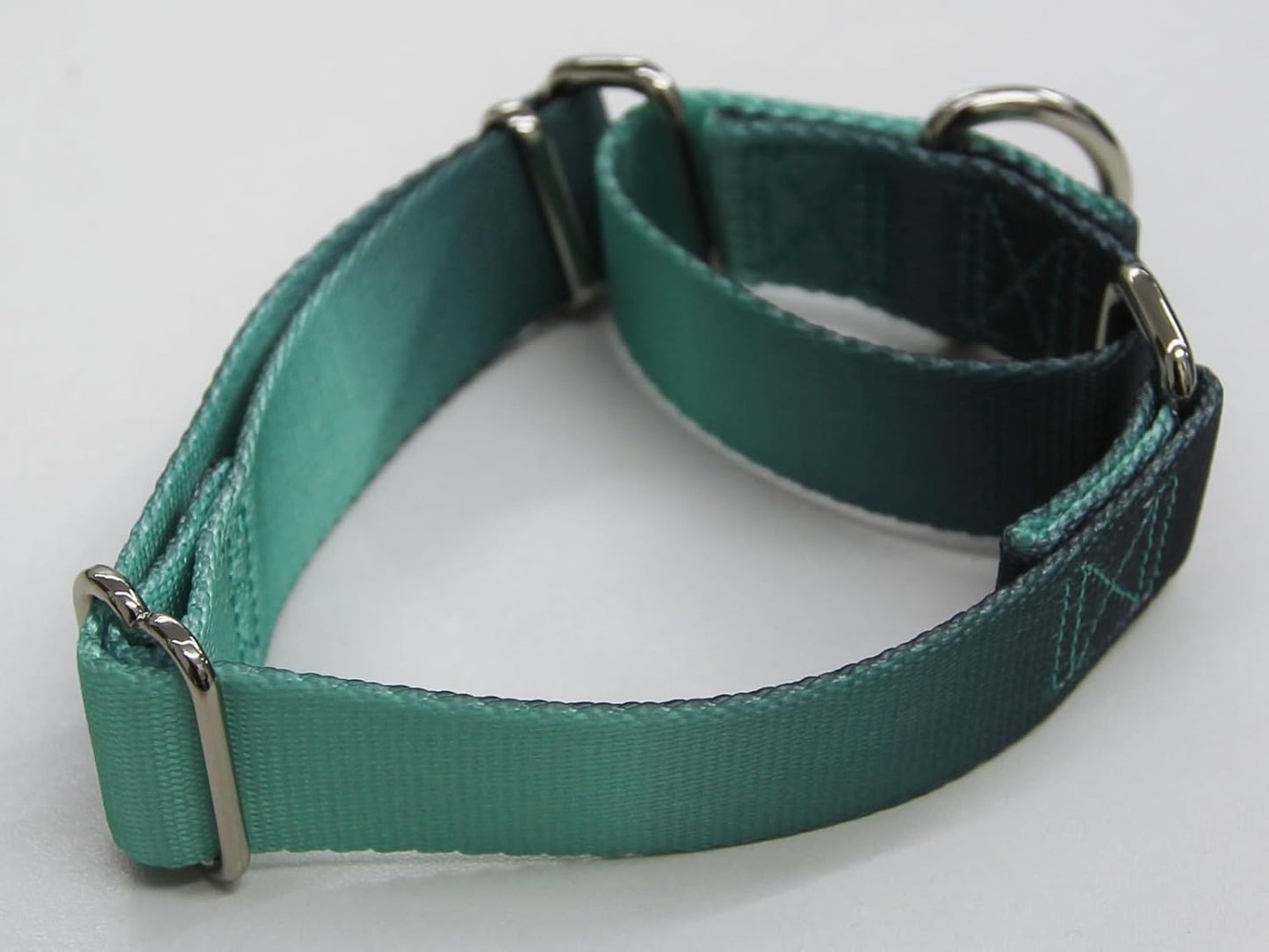 Martingale Dog Collar Colorful Gradient Fashionable - Anti-Escape Soft Durable Pets Collar for Walking Training Outdoor Daily Use -Medium, Teal Gradient