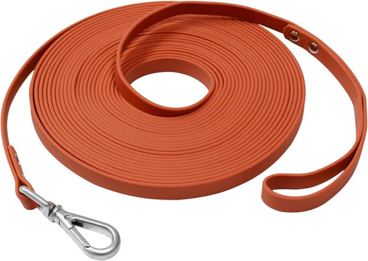 Long Dog Leash Waterproof Recall Training Lead Outdoor Long Line Great for Training, Beach, Play, Camping, or Backyard