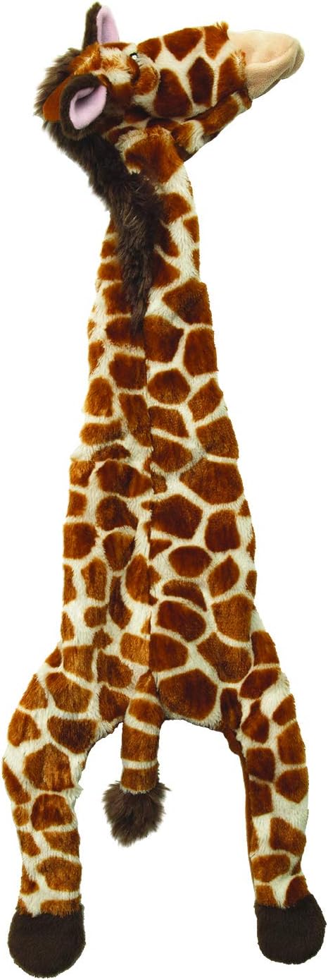SPOT Skinneeez Giraffe 20 Inch Stuffing-Free Plush Squeaky Dog Toy – Long Interactive Chew Toy for Medium and Large Dogs – Mess-Free Play for Light & Moderate Chewers