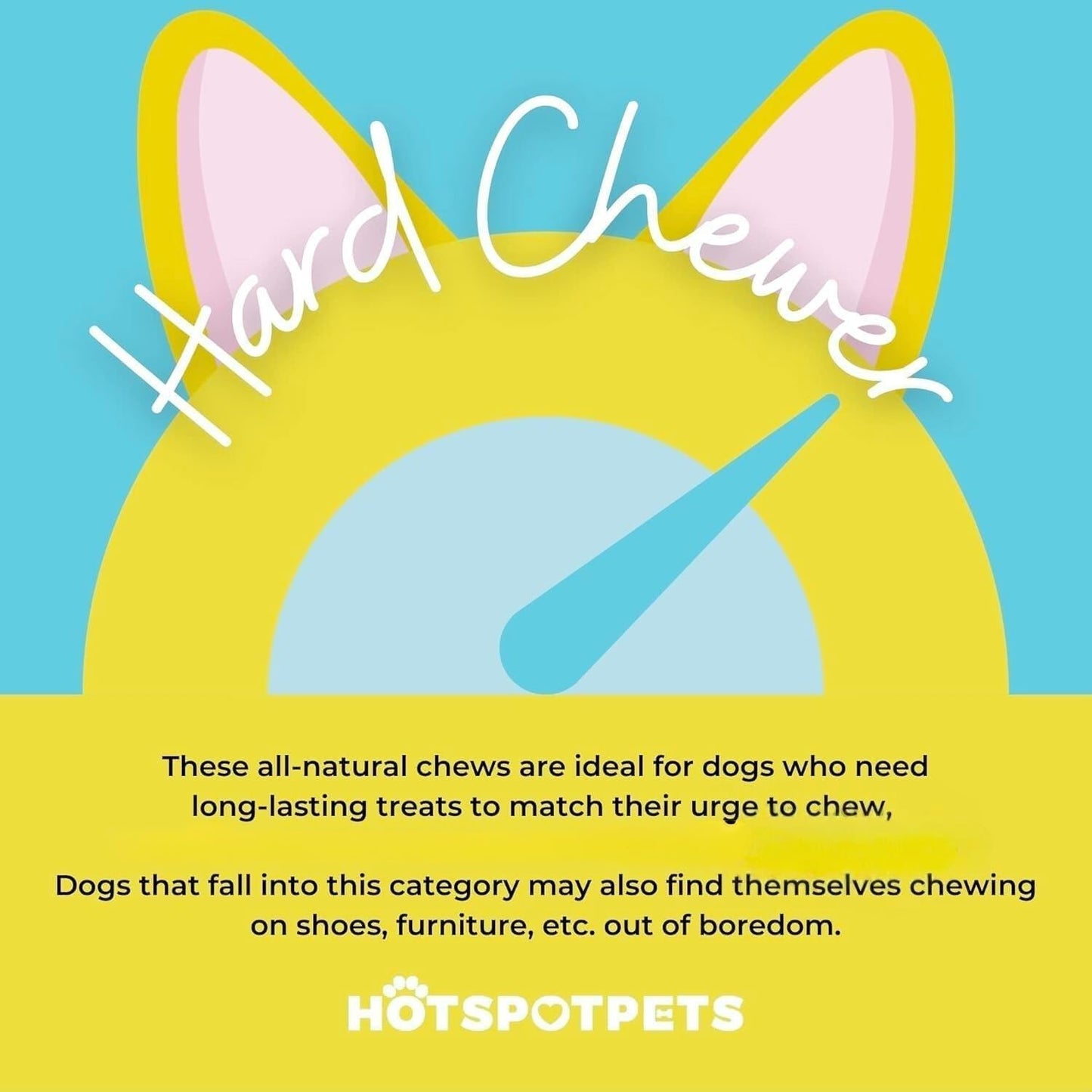 hotspot pets Premium Deer Antler for Dogs -(6 Pack) 4-7 Inch Long Lasting Dog Chews,Naturally Shed Deer Antler Bones for Small & Medium Breed Aggressive Chewers - Sourced in USA