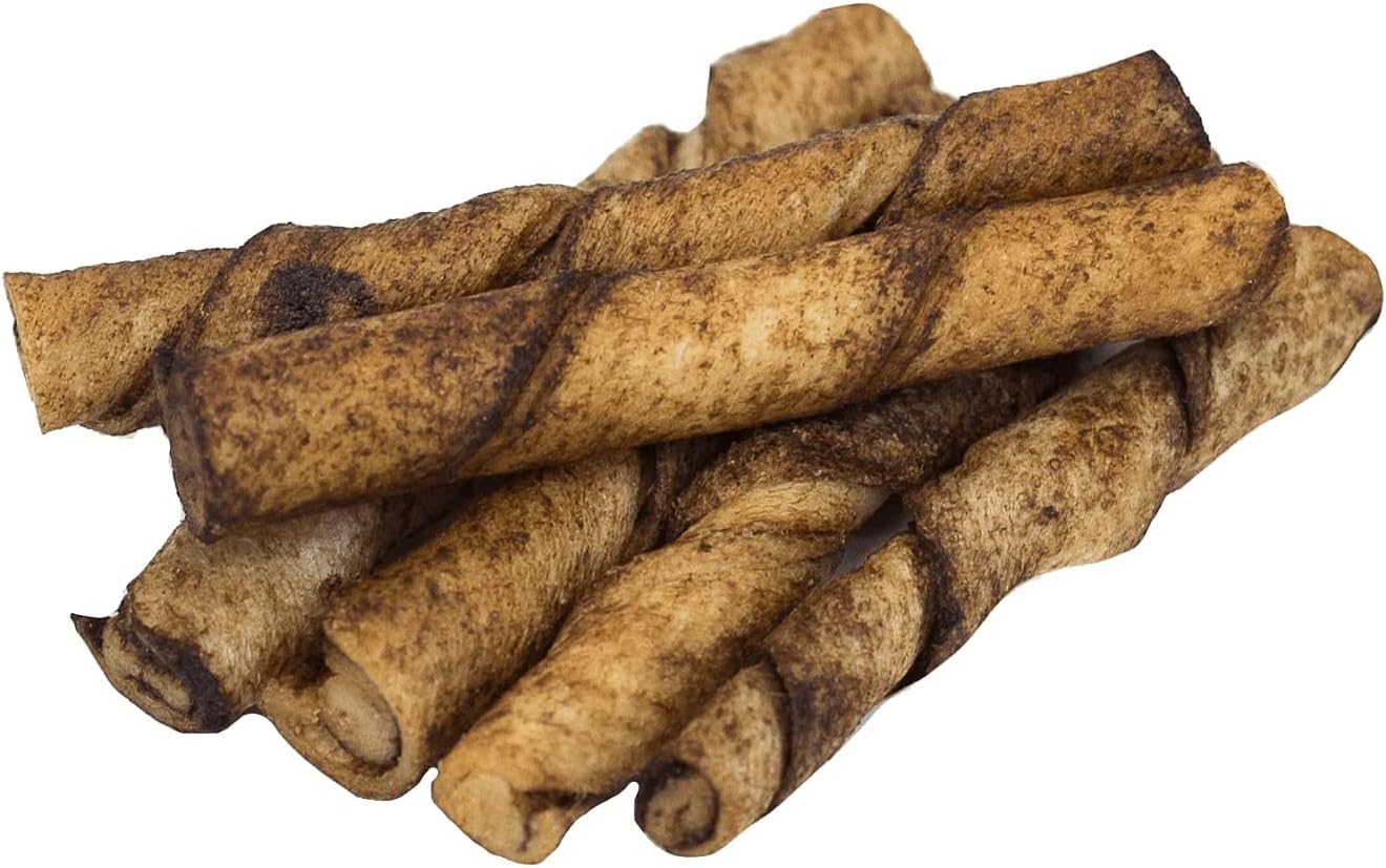 Lucky Premium Treats Beef Basted Rawhide – All-Natural Rawhide and Beef Dog Treats for Extra Small Dogs, Gluten Free Premium Toy Breed Dog Treats (200 Chews)