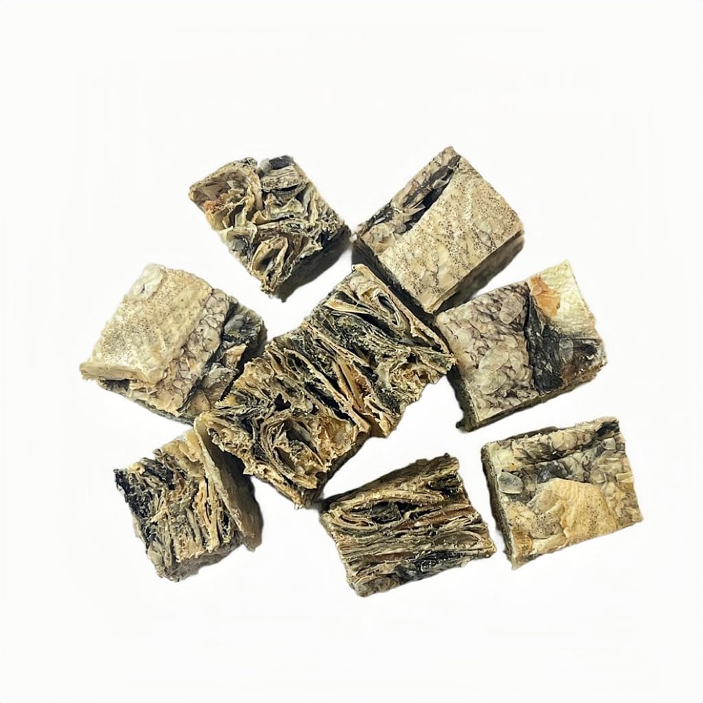 Hubert Pet Premium Cod Skin Crisps - Single Ingredient Gourmet Dog Treats, 8 oz Resealable Trial Size Bag