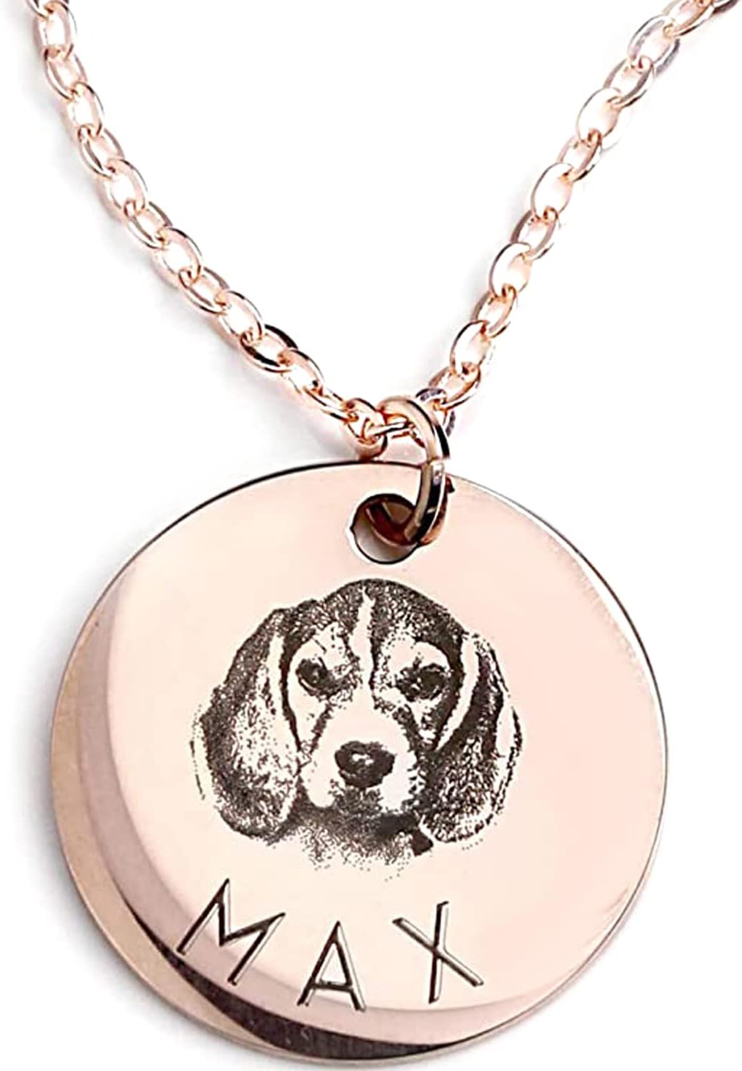 MignonandMignon Personalized Pet Portrait Necklace – Custom Jewelry Gift for Dog or Cat Lovers Unique Holiday Gifts for Her -LCN-AP