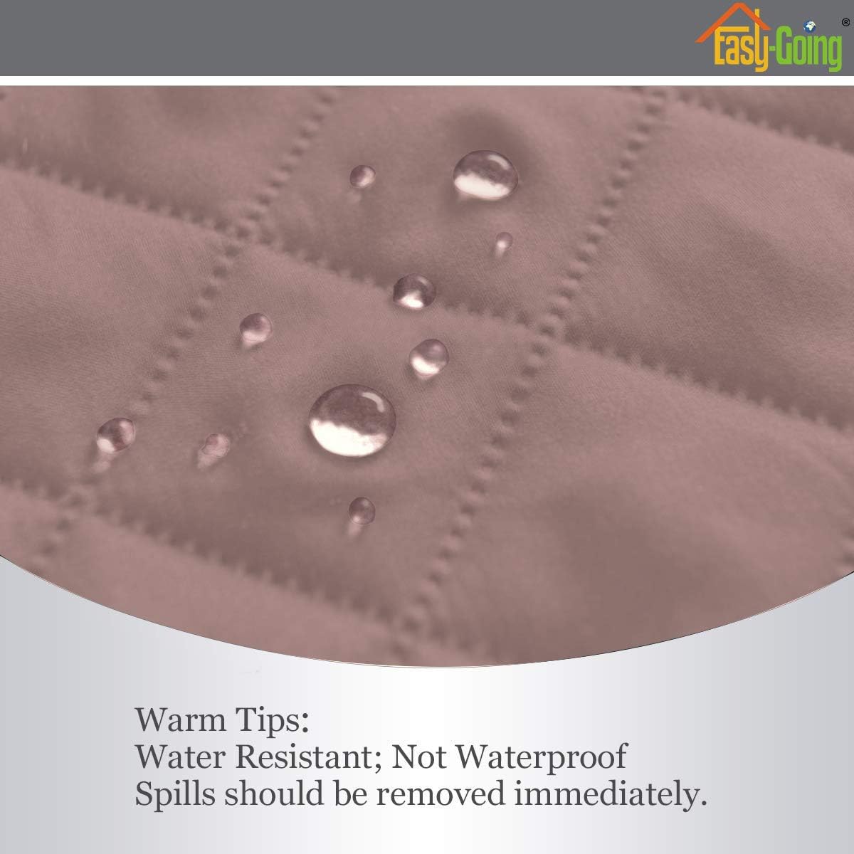 Easy-Going Futon Sofa Slipcover Reversible Sofa Cover Armless Futon Cover Furniture Protector Couch Cover Water Resistant Pets, Kids, Children, Dog, Cat (Futon, Pink/Beige)