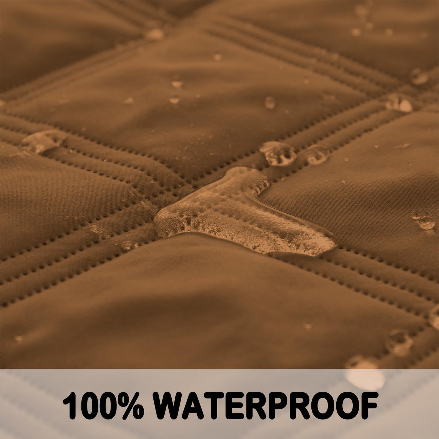 fuguitex Waterproof Dog Blanket Reversible for Small Dogs Resistant Leakproof Washable Couch Cushion Bed Protector Cover for Indoor Furniture Pet Friendly（30"*53",Brown+Brown