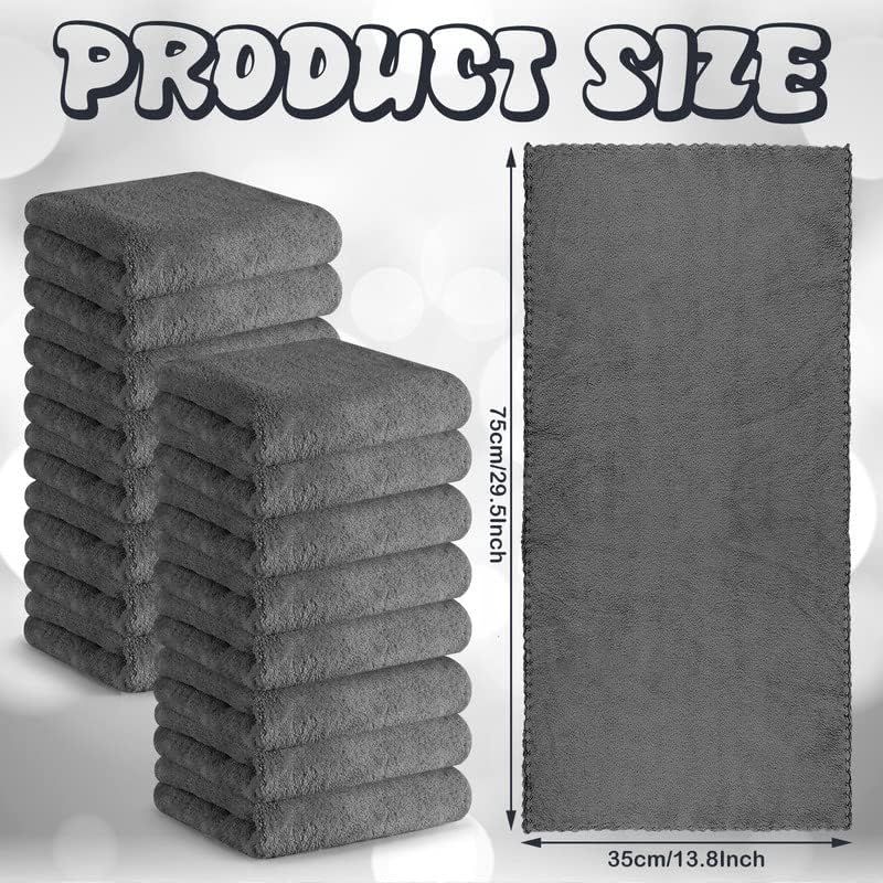 24 Pcs Guinea Pig Fleece Bedding Blankets Bulk Washable Small Animal Fleece Cage Liners Pet Wash Cloth Sleeping Mat Cover for Hamster Chinchilla Rabbit Hedgehog(13.8 x 29.5 Inch,Gray)