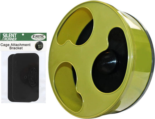 Silent Runner 12" Wide + Cage Attachment (NO Stand) - Silent, Fast, Durable Exercise Wheel - Sugar Gliders, Degus, Rats, Hedgehogs, Prairie Dogs & Small Pets