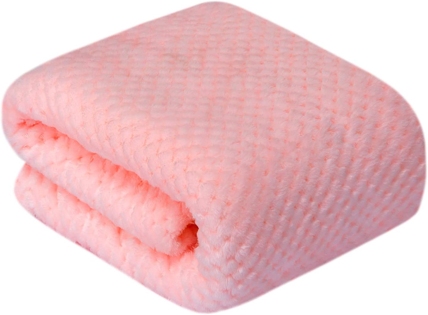 Fuzzy Dog Blanket or Cat Blanket or Pet Blanket, Warm and Soft, Plush Fleece Receiving Blankets for Dog Bed and Cat Bed, Couch, Sofa, Travel and Outdoor, Camping (Blanket (32" x 40"), DW-Baby Pink)