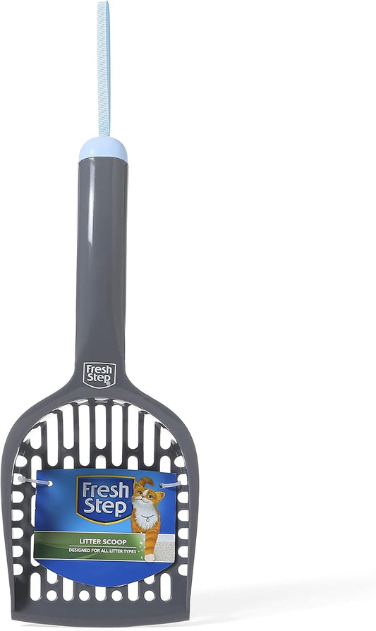 FRESH STEP Litter Scoop | Cat Litter Scooper | Fresh Step Plastic Cat Litter Scoops | Great for Small to Large Size Litter Pans | Cat Litter Supplies, Cat Litter Rake, (FF17041)