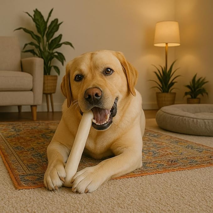 Pet Factory 100% Made in USA Beefhide 12" Roll Dog Chew Treat - Natural Flavor, 1 Count/1 Pack