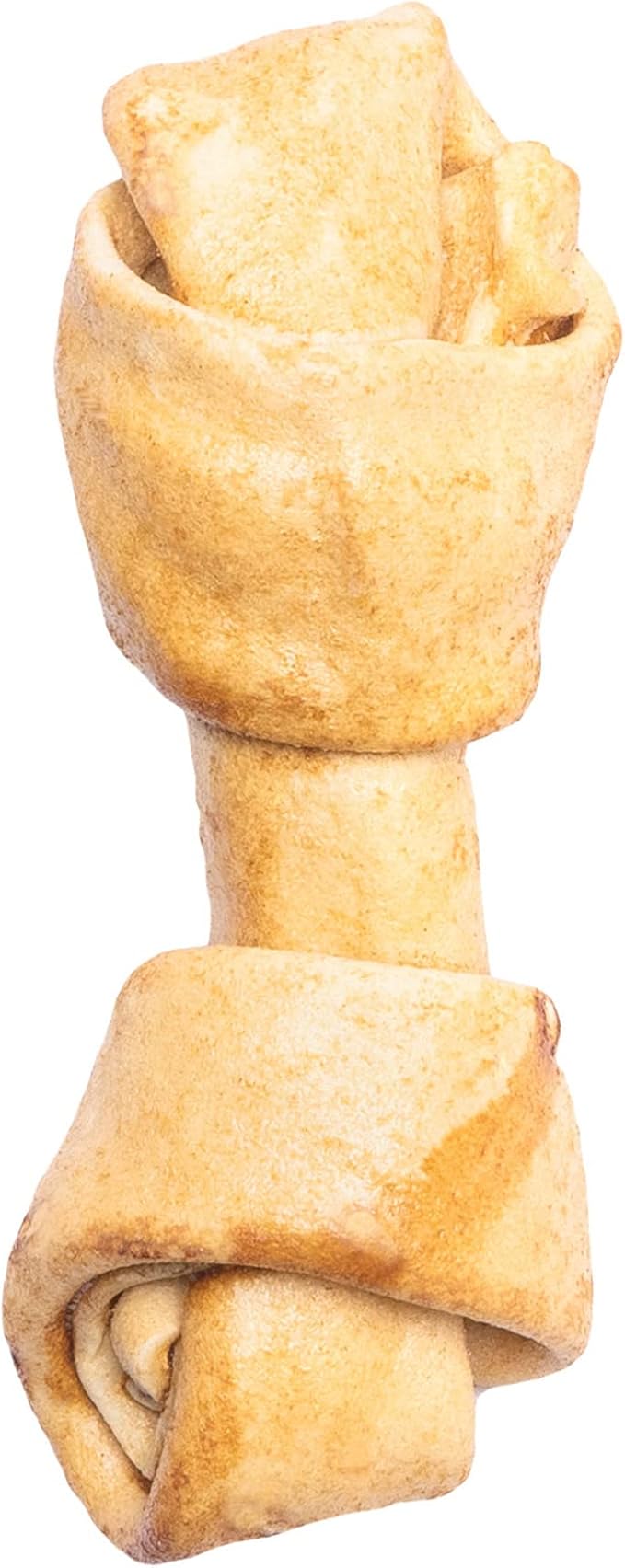 Pet Factory 100% Made in USA Beefhide 4" Knotted Bones Dog Chew Treats - Chicken Flavor, 18 Count/1 Pack