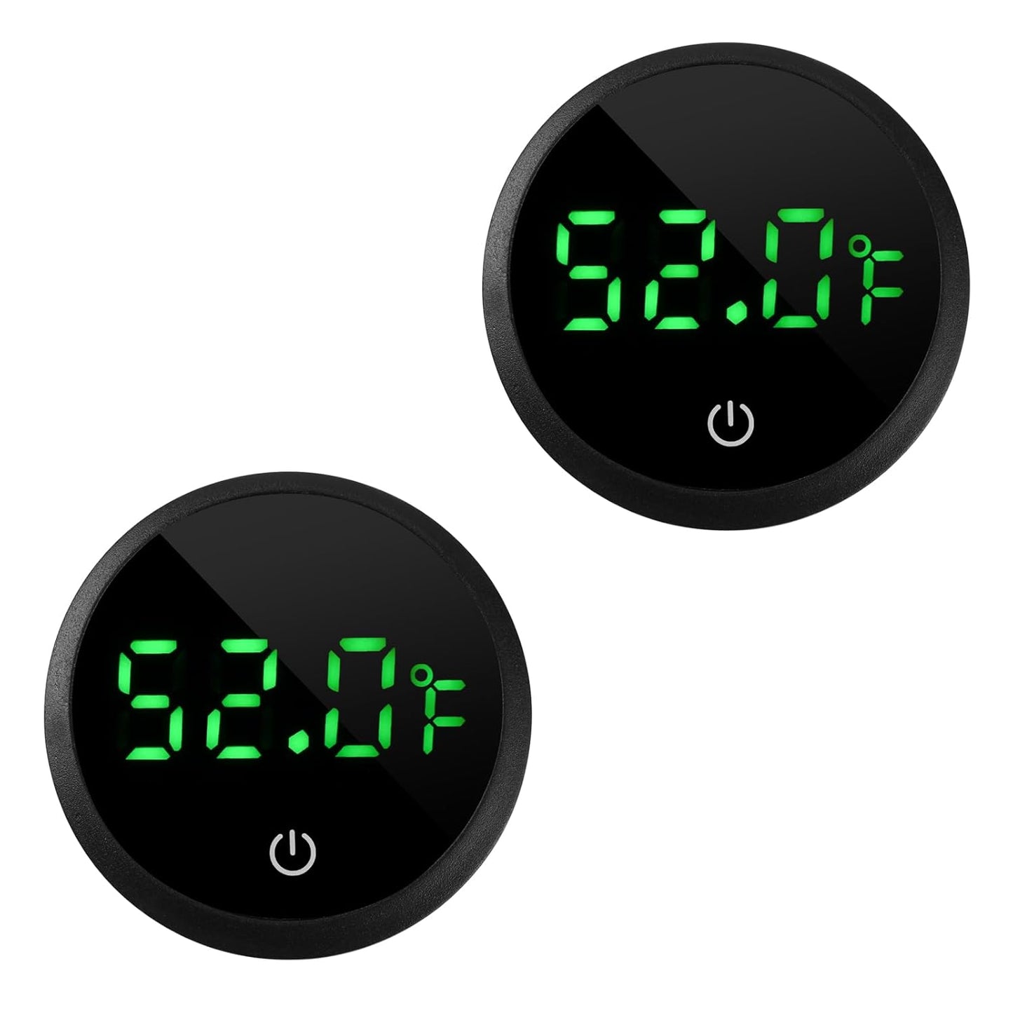 Aquarium Thermometer Digital Fish Tank Thermometer Led Display Fish Tank Temperature Gauge Accurate Thermometer to ±1℉ for Betta Axolotl Turtle Tank (with Spare Battery) 2pack