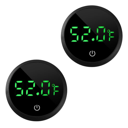 Aquarium Thermometer Digital Fish Tank Thermometer Led Display Fish Tank Temperature Gauge Accurate Thermometer to ±1℉ for Betta Axolotl Turtle Tank (with Spare Battery) 2pack