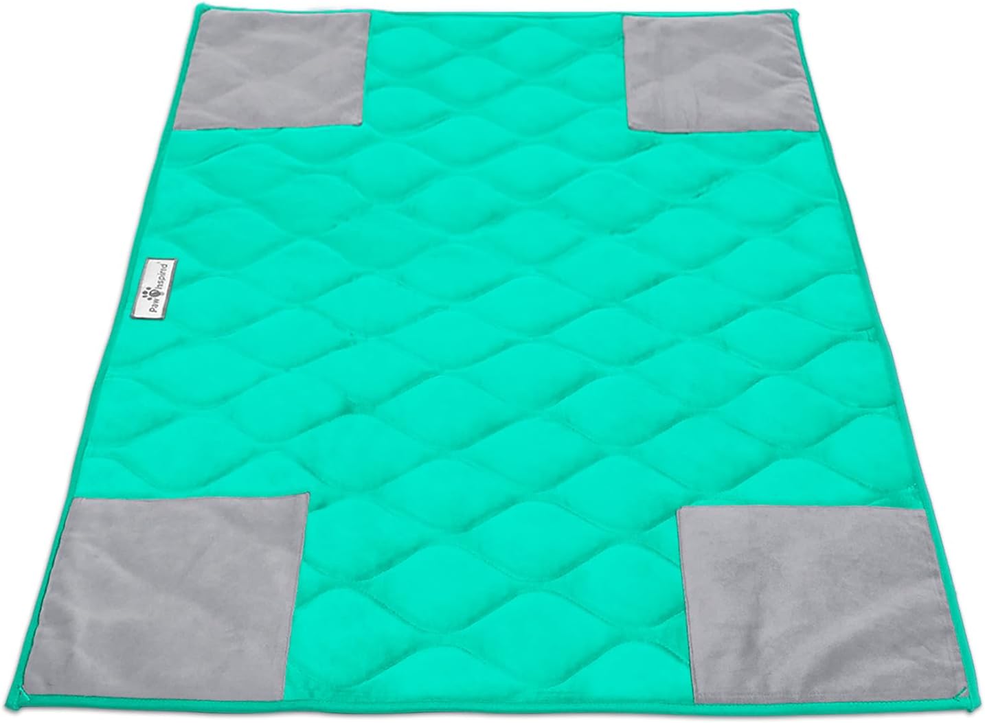 Paw Inspired PopCorner Guinea Pig Cage Liners | Washable Fleece Bedding or Pet Bed Mat for Small Animals | Super Absorbent Pee Pad with Reinforced Corners and Waterproof Bottom (C&C 2x3, Green)