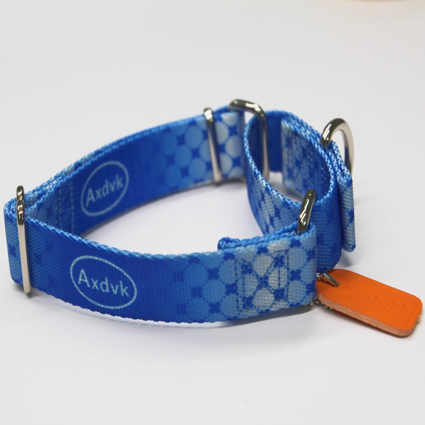 Martingale Dog Collar Colorful Gradient Fashionable - Anti-Escape Soft Durable Pets Collar for Walking Training Outdoor Daily Use -Small,Blue Ocean