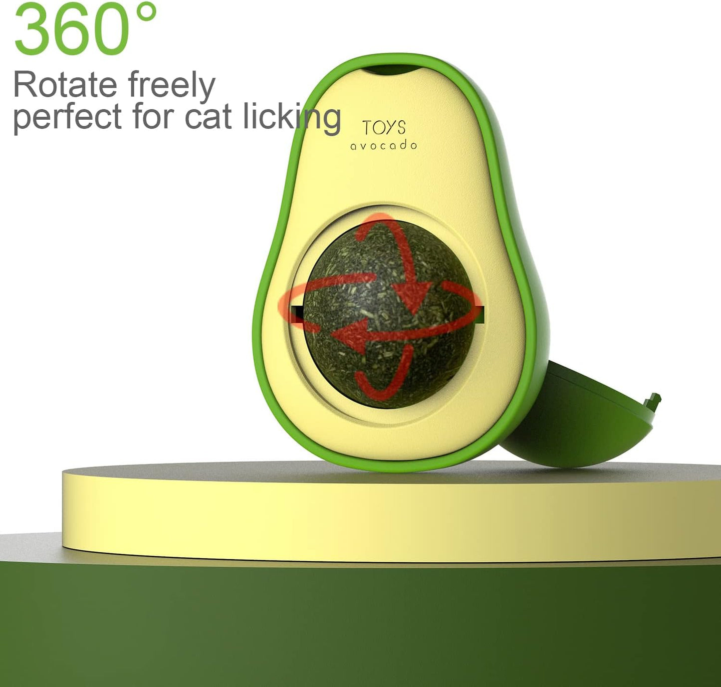 Catnip Ball Toy Wall Treats, 3 Pack Silvervine Toys for Indoor Cats, Teeth Grinding Chew Cleaning Roller Exerciser Interactive