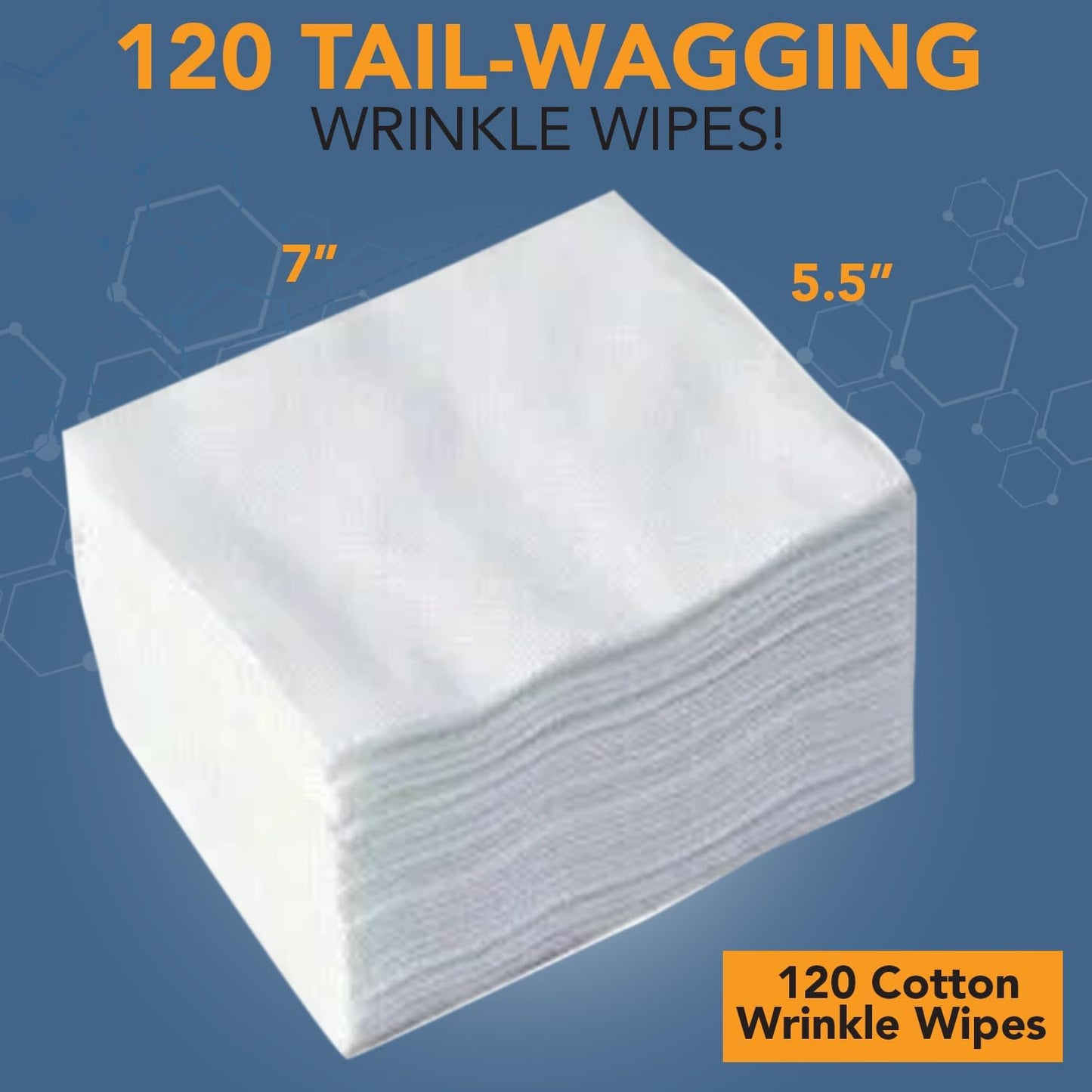 NOVEHA 120PCs - 5”x7” Large Dog Wipes | Wipes for Bulldog, French Bulldog, Pug, English Bulldog | Deodorizing, for Multiple Areas Removes Dirt, Wrinkles, Folds, Tear Stain, Tail Pockets & Paws