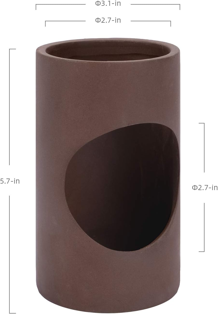 Niteangel Ceramic Hamster Tunnel & Tubes Hideout: for Dwarf Robo Syrian Hamsters Mice Rats or Other Small Animals (Tunnel - Large)