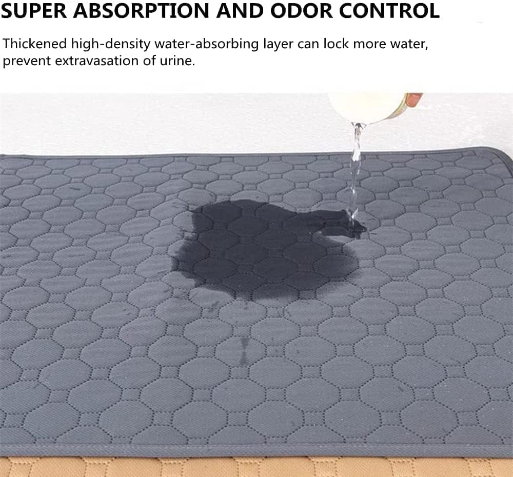 4 Pack Guinea Pig Cage Liners - Washable Guinea Pig Pee Pads, Waterproof Reusable & Anti Slip Guinea Pig Bedding Fast and Super Absorbent Pee Pad for Small Animals Rabbit Hamster Rat