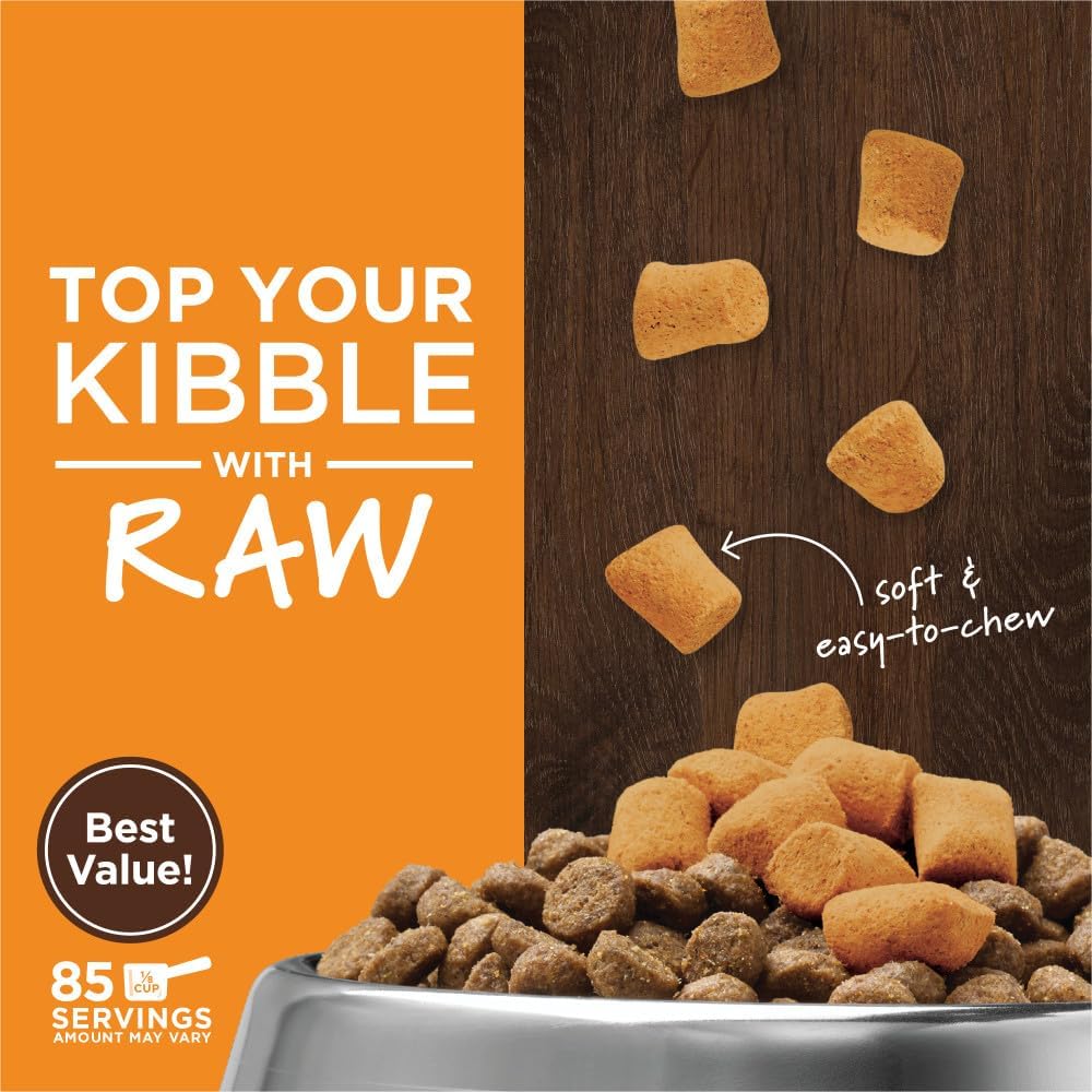 Instinct Raw Boost Mixers Freeze Dried Dog Food Toppers For Dry Food, Grain Free with Chicken For Dogs - Gut Health, 23 Ounce