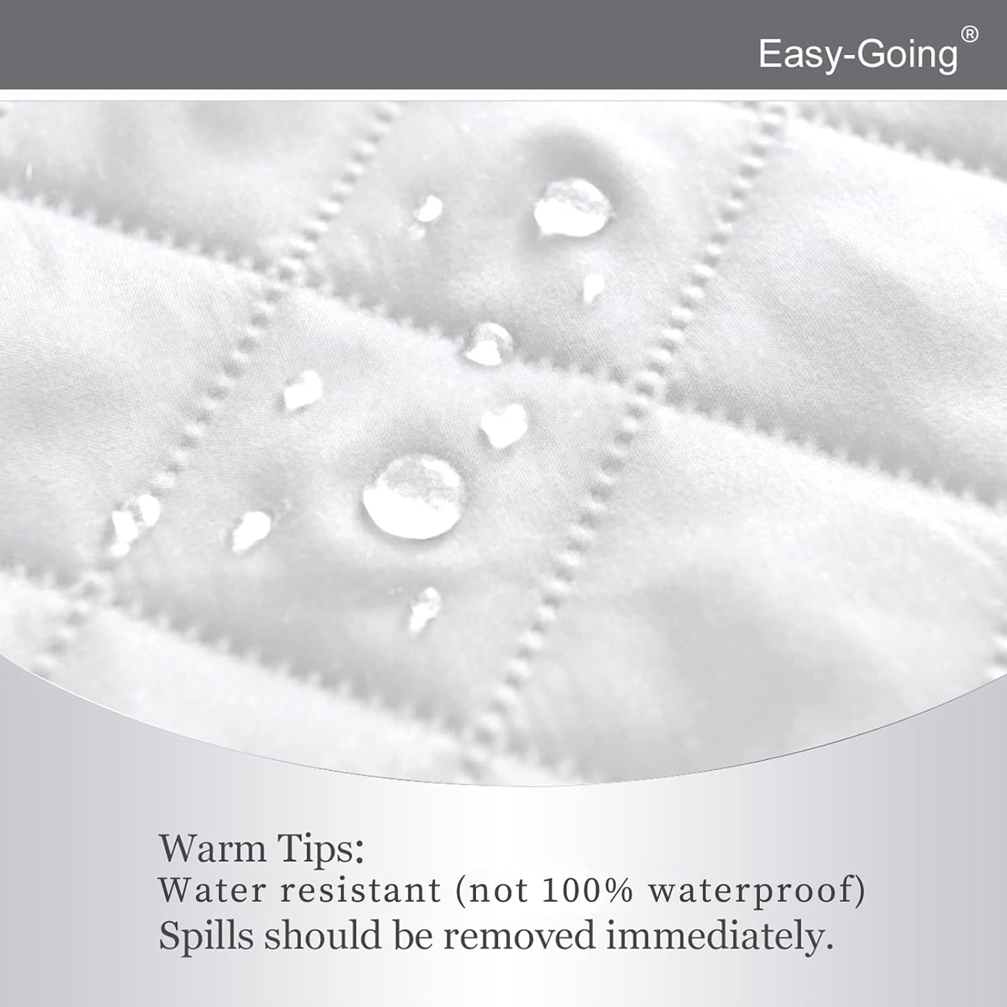 Easy-Going Recliner Chair Slipcover Reversible Sofa Cover Water Resistant Couch Cover Furniture Protector with Elastic Straps for Pets Dog (Recliner 22 inch, White/White)