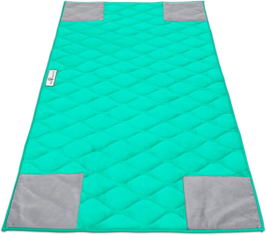 Paw Inspired PopCorner Guinea Pig Cage Liners | Washable Fleece Bedding or Pet Bed Mat for Small Animals | Super Absorbent Pee Pad with Reinforced Corners and Waterproof Bottom (C&C 2x4, Green)